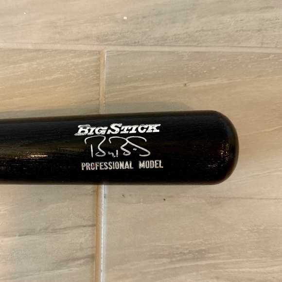 Autographed Barry Bonds Rawlings Big Stick Black Bat Professional Model W/COA - Picture 3 of 6